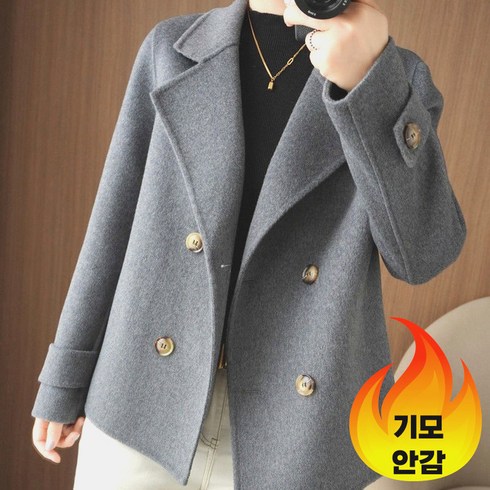 2023년 가성비 최고 캐시미어 숏코트 - 트렌치 하프 여성 정장 자켓 루즈핏 데일리 코트