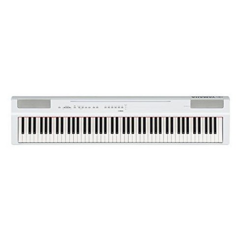 야마하 p125 디지털 전자 피아노 P 시리즈 88 키보드 일본 정품, 1) 단품, 화이트