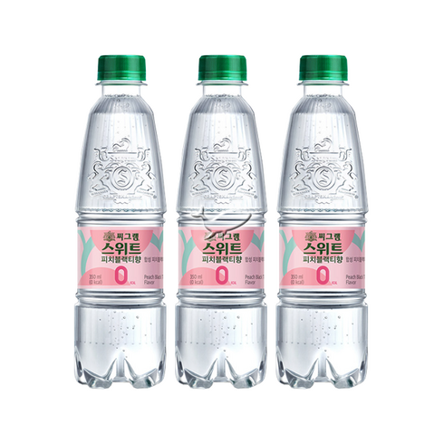 피치블랙 - 씨그램 스위트 피치블랙티향 350ml, 12개