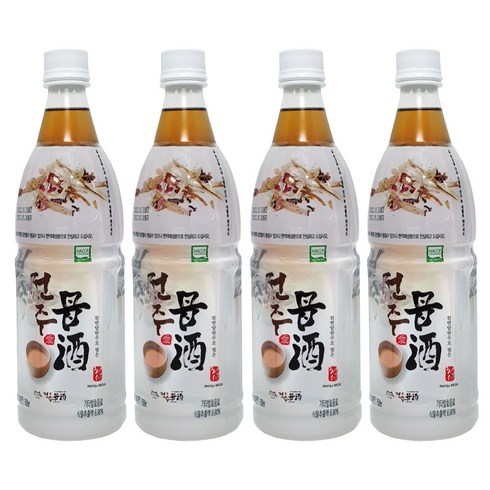 천년주가 전주모주 750ml X4개 한방음료 차 발효음료, 4개