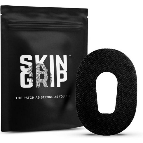 덱스콤 G6용 스킨 그립 MAX 접착 패치10Pack) 깨지지 않음 익스트림 CGM 테이프 지속적인 포도당 모니터 보호탄), Black, 10개