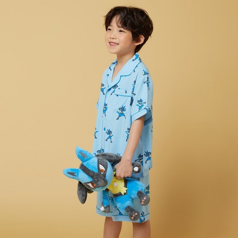 스파오키즈반팔파자마 - 스파오키즈 포켓몬 반팔 파자마 SPPPE24KU2L BLUE_SPPPE37KU2