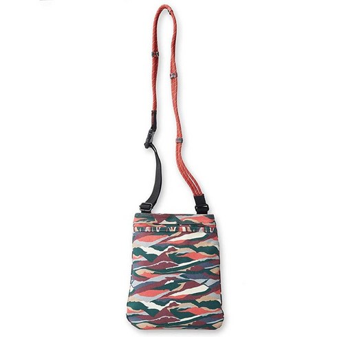 KAVU Keepalong 세미 패딩 슬링 캔버스 로프 크로스바디 백 - 컨트리사이드, Rolling Hills