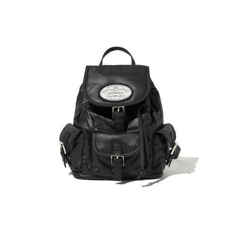 라츠유 LOTSYOU Nostalgia chubby Backpack Black