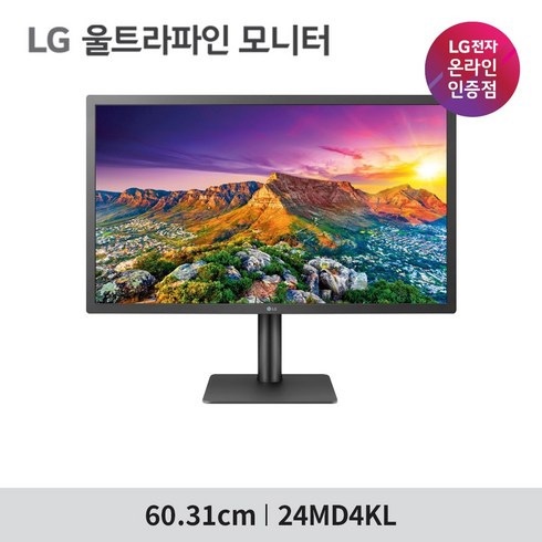 LG전자 60.31cm 4K UHD 울트라 파인 Mac전용 모니터, 24MD4KL