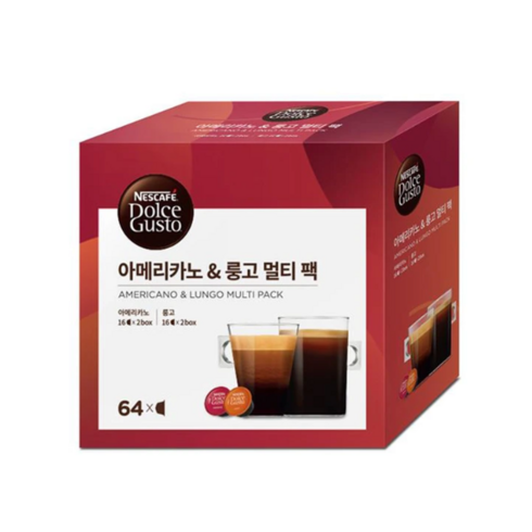 네스카페 돌체구스토 아메리카노 캡슐커피, 7.9g, 64개, 1개
