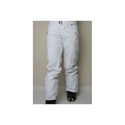 686 보드복 바지 여성 Mistress Insulated Cargo Snowboard Pant (S) White L8W412-WHT