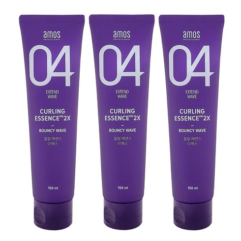 에센스 - 아모스 컬링에센스 2x 헤어에센스, 150ml, 3개