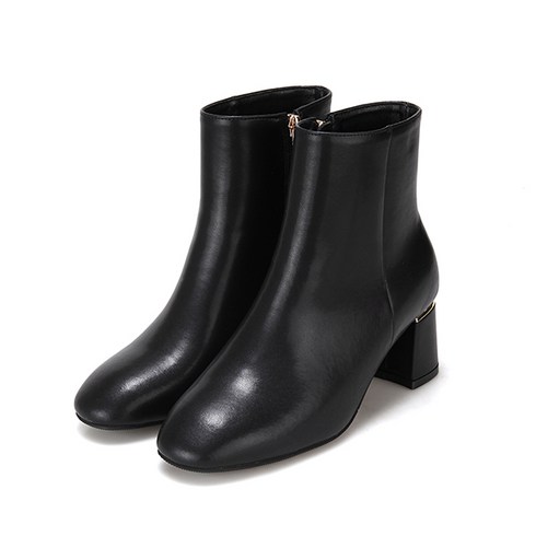 바바라 세븐플로어 소가죽 힐 여성앵클부츠 5.5cm SFG845BK