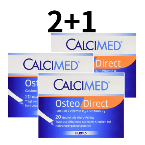 2+1 헤어메스 칼시메드 오스테오 다이렉트 칼슘 20개입 총 60개, 1개, 20정
