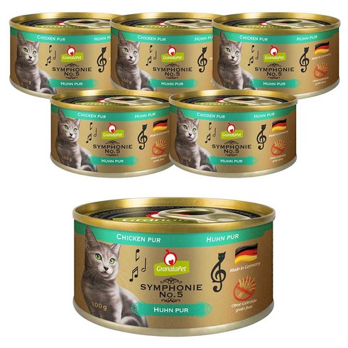 그라나타펫 심포니 6개세트 고양이 사료, 6개, 100g