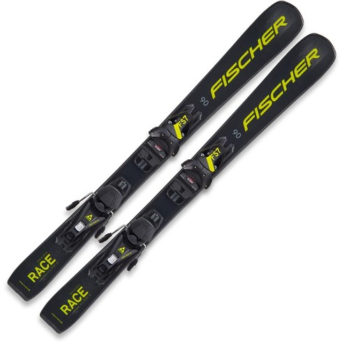 피셔(Fischer) RC4 레이스 주니어 스키 플레이트 FJ4 CA Jr. GW gw, 블랙x옐로우