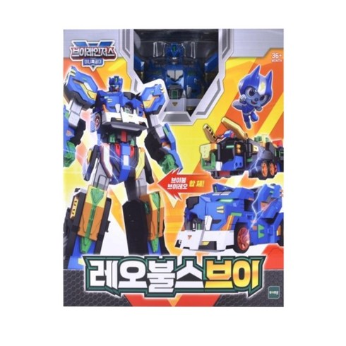 미니특공대 브이레인저스 볼트 레전드킹 레오불스브이 로봇장남감, 혼합색상, 상세 설명 참조