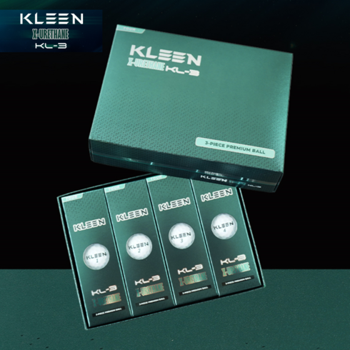 [KLEEN 10+1] 클린 KL-3 3피스 우레탄 골프공 12구세트 무료 인쇄 포장 선물 행사, 단품, 단품
