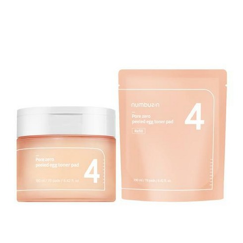 넘버즈인 4번 모공제로 깐달걀 토너패드 70매 리필 기획 (70매+70매 리필), 1개, 1개
