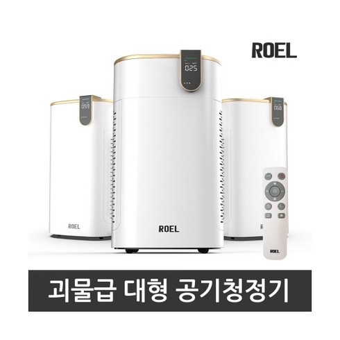 ROEL 로엘 공기청정기 골드닥터 넓은공간정화/듀얼필터/PM1.0센서, 상세페이지 참조