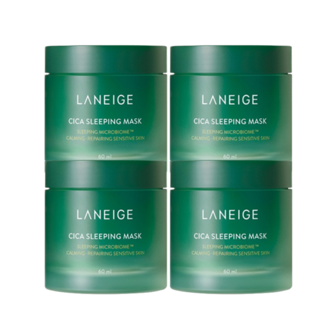 라네즈슬리핑마스크 - 라네즈 마스크 슬리핑 fresh 수분 나이트 수면 팩 크림 시카 60ml 4EA, 4개