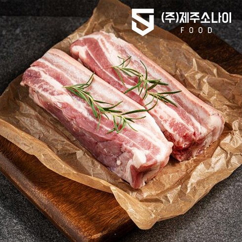 [오전 9시 이전 주문 출고] 신선한 칠돈가 제주직배송 제주흑돼지 오겹살 1Kg 1cm / 500g 2팩, 흑돼지