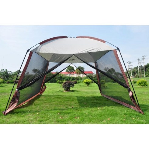 2023년 가성비 최고 레트로스 - 레트로스 허브쉘터 파이어쉘터 돔 터널형 리빙쉘 초대형 장박 사계절 전실 갬성캠핑 야외 피크닉 송은이텐트, 카키3X3m