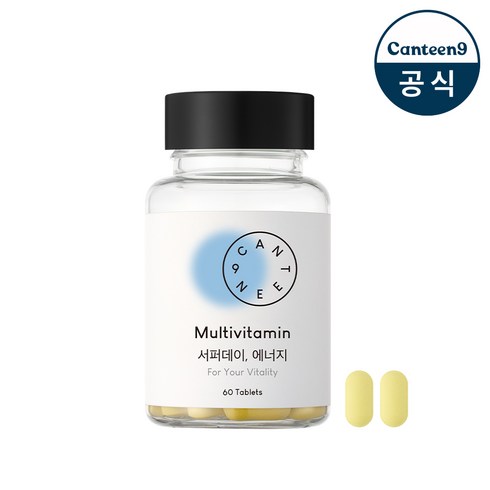 서퍼데이 에너지 30일분(1Bottle) 활력증진 종합비타민 비타민B군8종 마그네슘, 60정, 1개