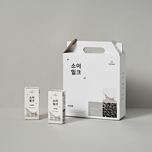 인테이크 소이밀크 서리태, 190ml, 64개