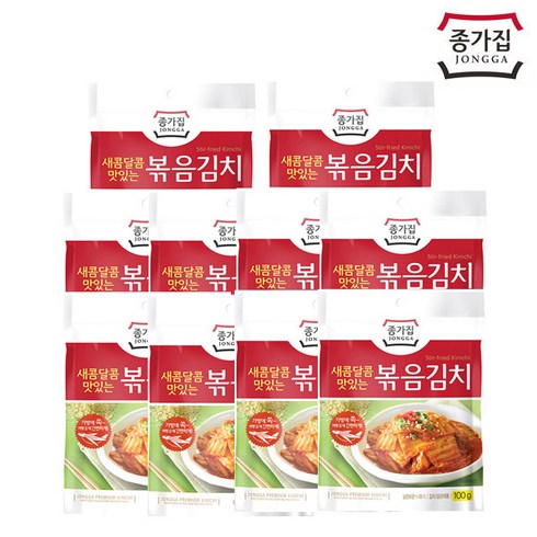 종가집 볶음김치 100g x 10개