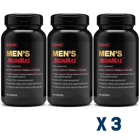 GNC MEN ArginMax 180 Caplets 남성 아르긴맥스 180정 3병