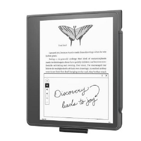 kindlescribe - Kindle Scribe 킨들 스크라이브 가죽 폴리오 커버, 블랙