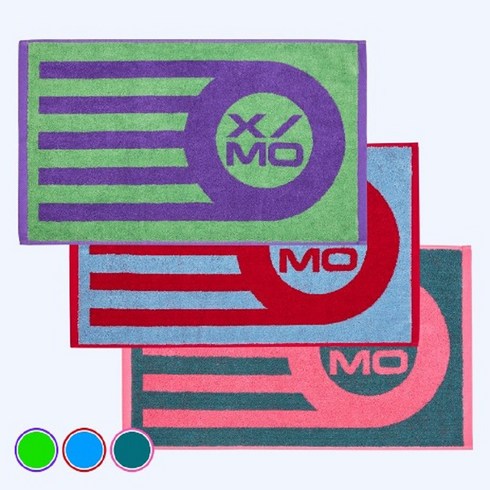 탁구타올 - 엑시옴 XIOM XST 솔레니2 타월 탁구 스포츠 운동 기능성 수건, 네온그린 퍼플, 1개, 네온그린/퍼플