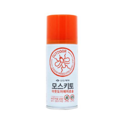 신신제약 모스키토 아웃도어 에어로솔 모기 진드기 차단제, 1개, 100ml