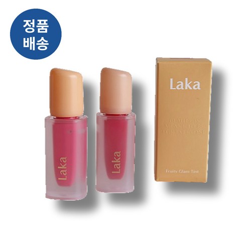 LAKA 푸르티글램 엔비 - [정품배송] Laka Fruity Glam Tint 라카 프루티 글램 틴트 (택1) I 풍부한광택 볼륨감 청량 과즙컬러 도톰광택 글로우틴트!!!+++, 1개, 4.5g, @#105 콜드