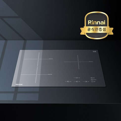 린나이 인덕션 미드나잇 그레이 인스톨프리 전기 레인지 3구, RBI-G3000N, 빌트인