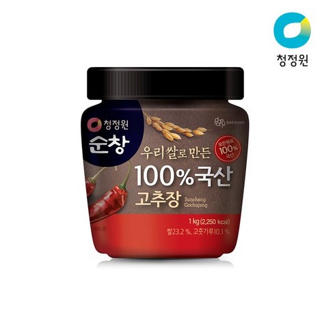 청정원 100 국산 고추장 1kg, 1개