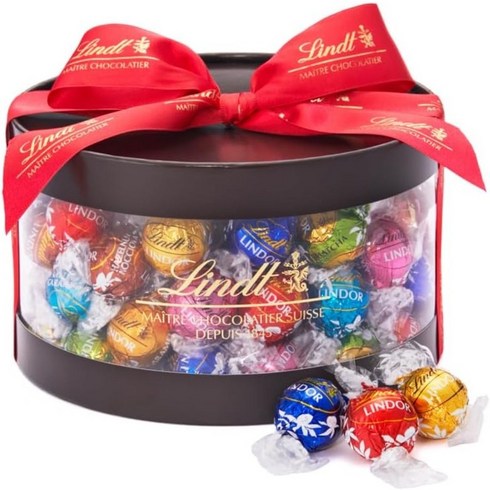린츠 Lindt 초콜릿 선물 린드 선물상자 개별포장 선물 손가방 포함, 75개입개, 우유g