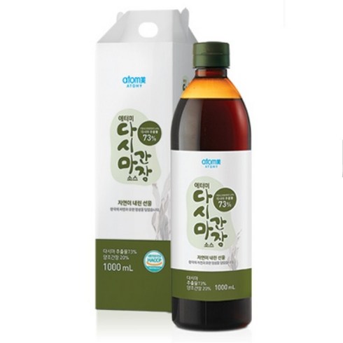 애터미 다시마간장 1000ml, 1L, 2개