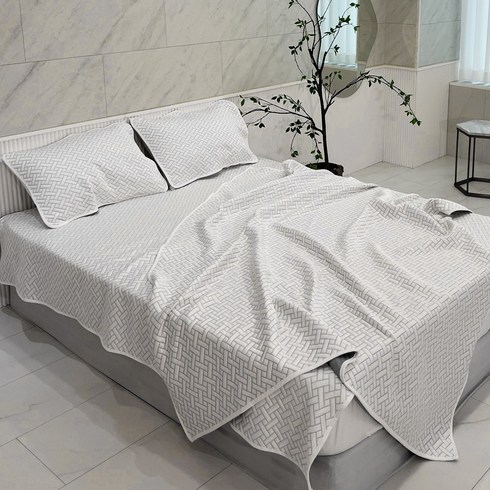 2023년 가성비 최고 냉감패드 - 에어리빙 쿨매트 100% 듀라론 여름 아이스 침대 냉매트 냉감패드 라지킹(LK)