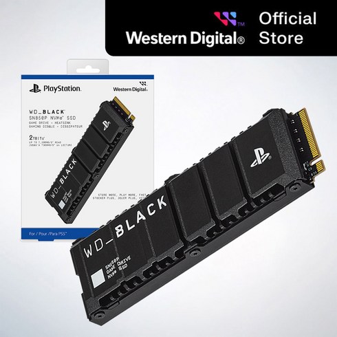 sn850 - WD 공식인증정품 BLACK SN850P 히트씽크 NVMe SSD for PS5 Consoles 2TB 소니공식인증, SN850P/2테라