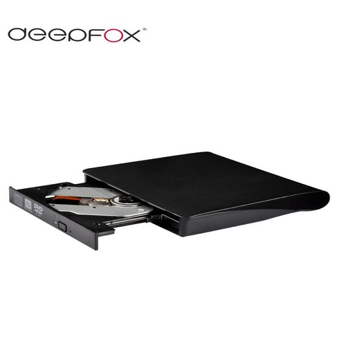 2023년 가성비 최고 pc블루레이롬 - Deepfox 범용 외장 블루레이 드라이브 컴퓨터용 외장 CD DVD RW 버너 BD-ROM 블루레이 플레이어 USB3.0, 2.Black