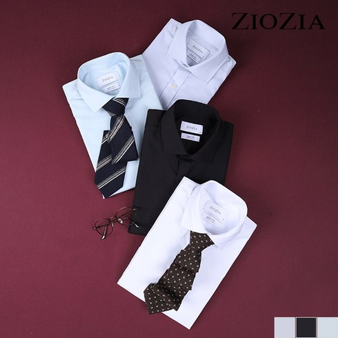 지오지아 화이트 세미 와이드카라 드레스 셔츠 ABB5WD1102 WT