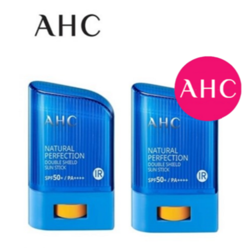 ahc선스틱 - 2024년 최신제조 AHC 내추럴 퍼펙션 더블쉴드 선스틱(파랑) SPF50+/PA++++/혼합자차/ 서핑용/ 스틱썬크림/ 남녀공용/ 라이딩용/ 골프 선스틱, 14g, 2개