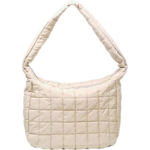 코스구름백 코스식빵백 cos bag WSRYDJDL Down 순면 Padded Large Tote Bags Lattice 크로스바디 for 여자 경량 Quilted Padding