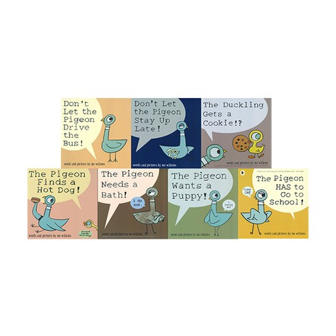 (북메카 영어원서) Mo Willems Pigeon Book Collection 7 Books Set 모 윌렘스 피죤 스토리북 세트