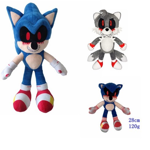 소닉코어에볼루션120 - 크로스오버 진공 Sonic exe 게임 정신지옥 소닉 인형 인형. 지옥소닉, 28cm 피띠 소닉, 1개