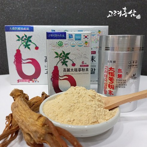 고려태극인삼정과 - [본초마을] 태극삼분말 6년근태극삼 고려태극삼분말 (100g)/홍삼분말/6년근홍삼/태극삼/건강분말/효도선물/명절선물, 100g, 1개