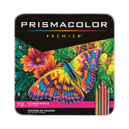 Prismacolor 프리미어 컬러연필 드로잉 스케치 성인 컬러링을 위한 미술 용품 소프트 코어 72팩(패키지는 다양할 수 있음), 72 Count (Pack of 1), 72 Count (Pack of 1)