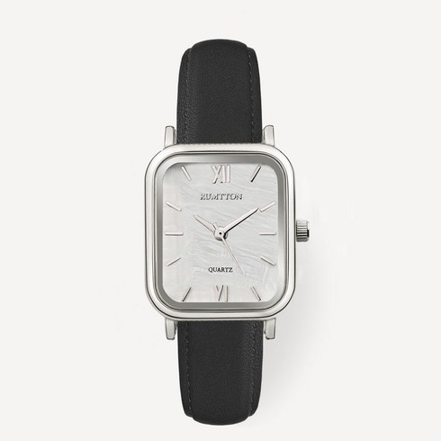 면세점브리스톤시계 - 럼튼 하버 여성 자개 다이얼 가죽밴드 손목 시계