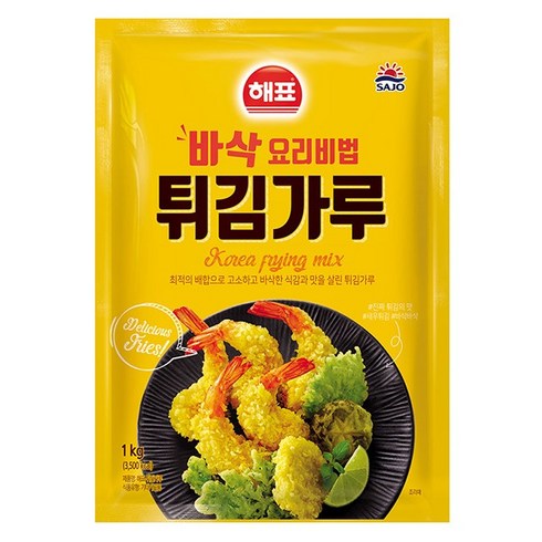 해표 튀김가루, 1kg, 10개