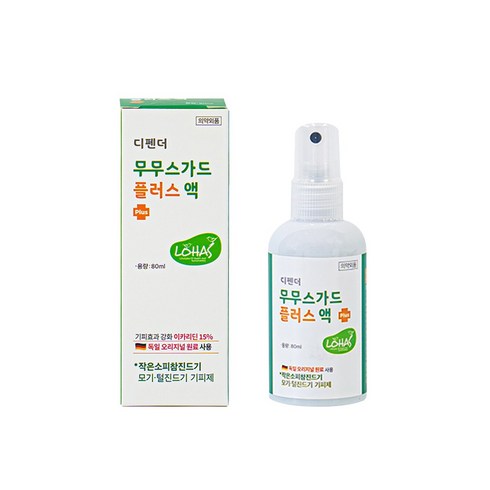 진드기 디펜더 무무스가드플러스 액 모기기피제, 80ml, 1개