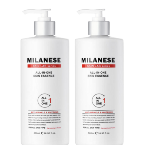 밀라네제 올인원 남성화장품 1+1 500ml+500ml 미백효과+주름개선 기능성, 밀라네제 올인원 남성화장품 500ml 1+1