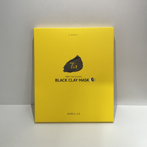 빠른 배송 바루랩 7in1 토탈 솔루션 블랙 클레이 마스크 5매입 5개입 1개 (기프티콘 증정)